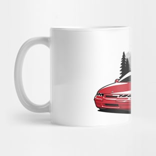 Red Opel Calibra Classic Coupe Mug